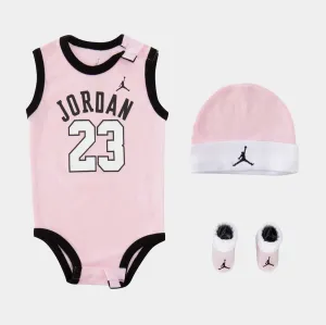 23 Jersey 3 Piece Set Infant Set (Pink)