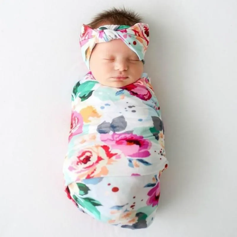 3Pcs Newborn Comfortable Muslin Swaddle Blankets Sets