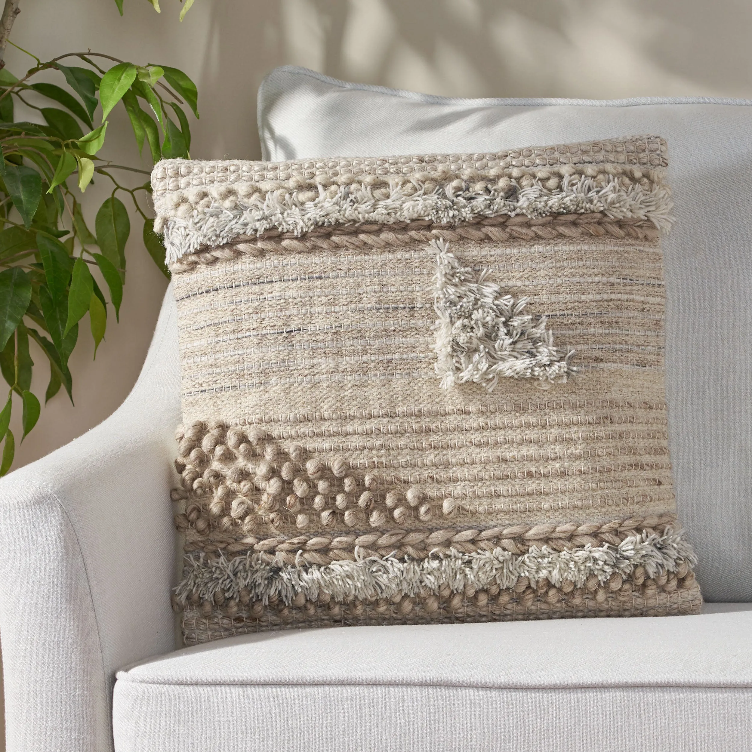 Afsheen Hand Loomed Boho Pillow Cover