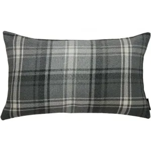 Angus Charcoal Grey Tartan Pillow