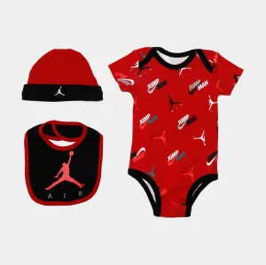 AOP 3 Piece Set Infant Set (Red)