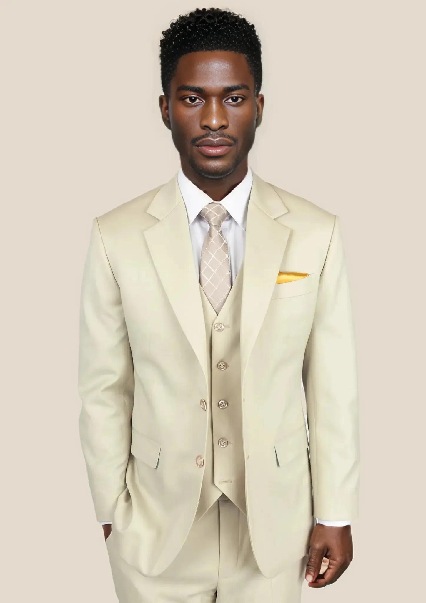 Astor Siena Ivory Twill Suit