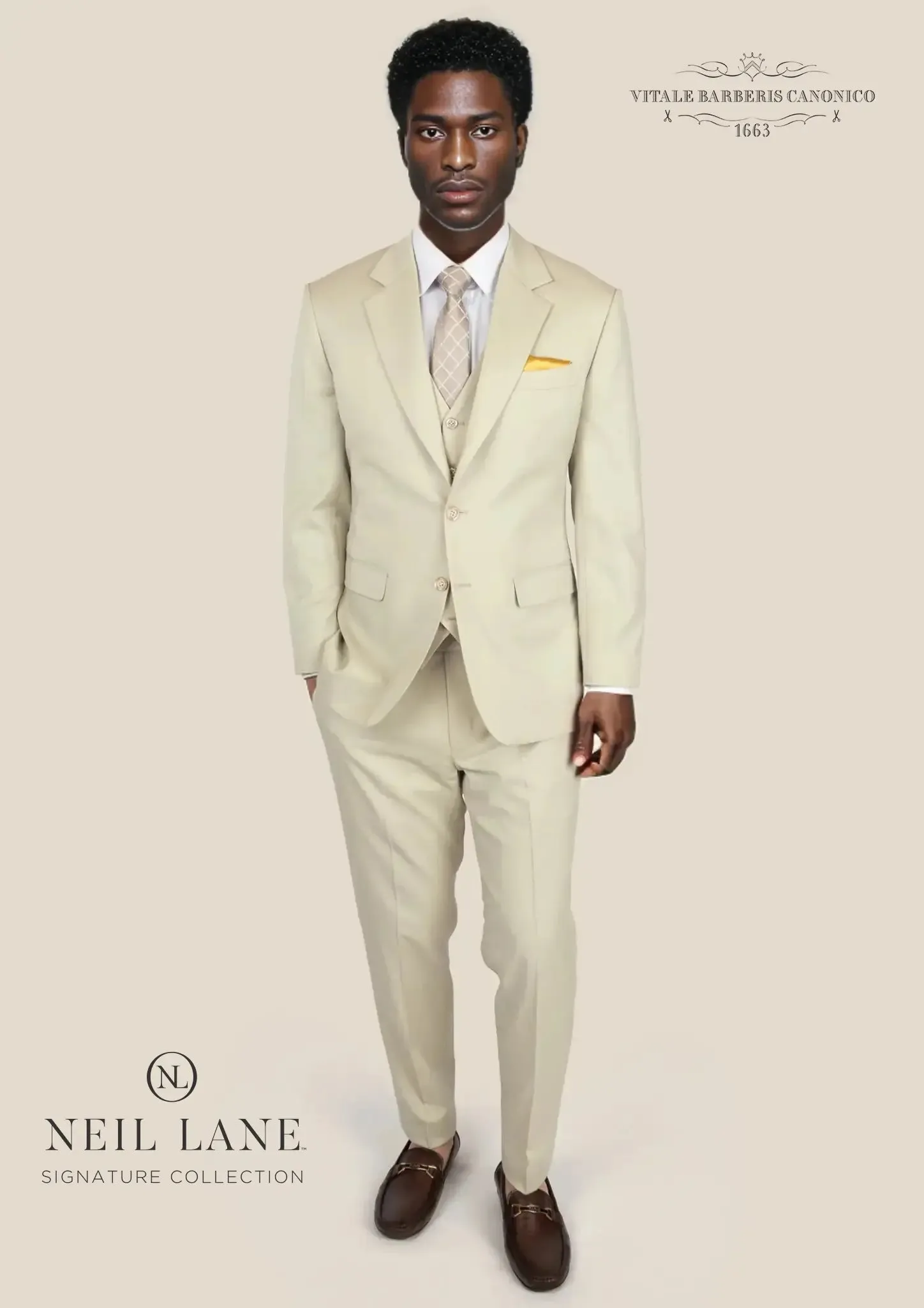 Astor Siena Ivory Twill Suit