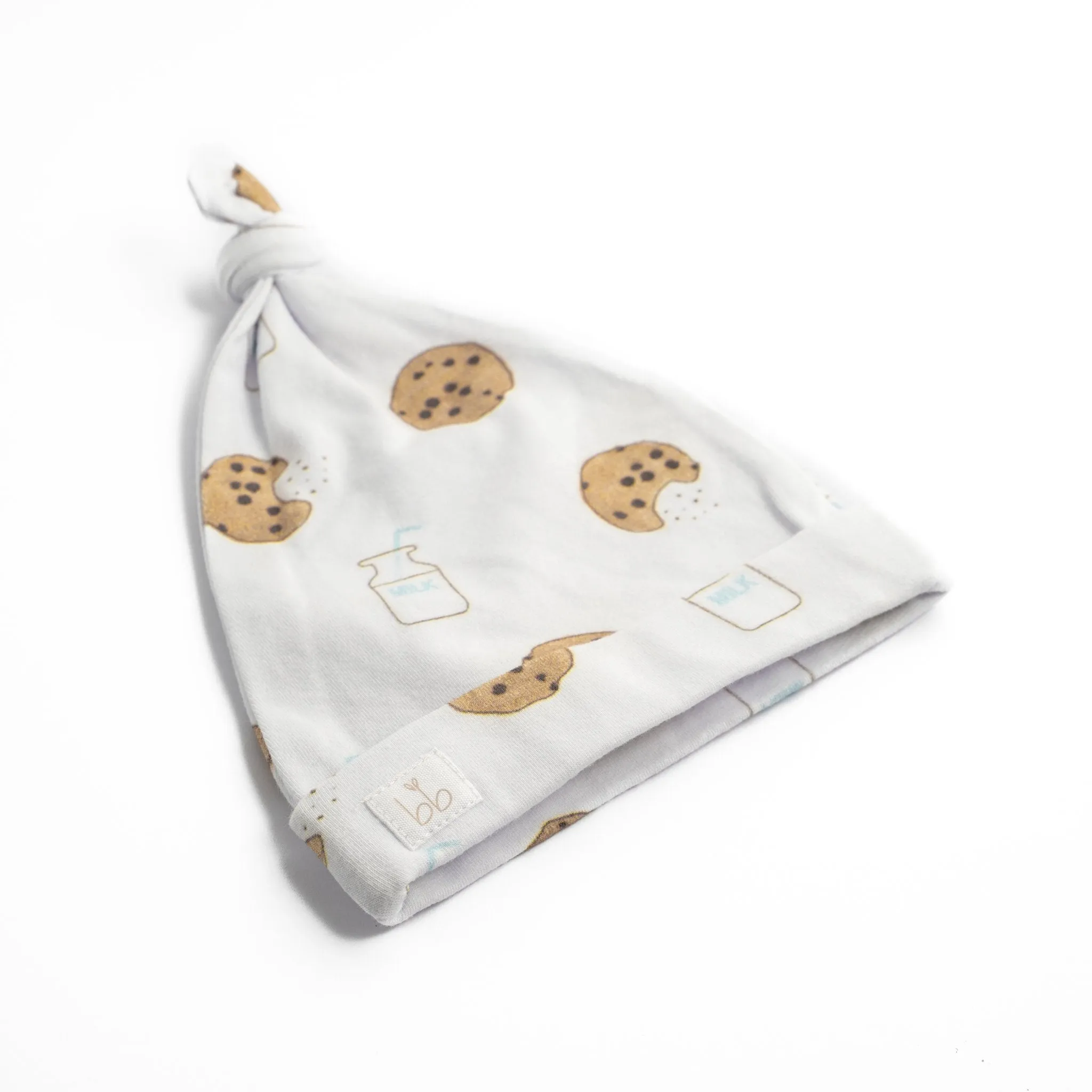 Bamboo Muslin Swaddle Blanket & Topknot Set - Cookie Craze