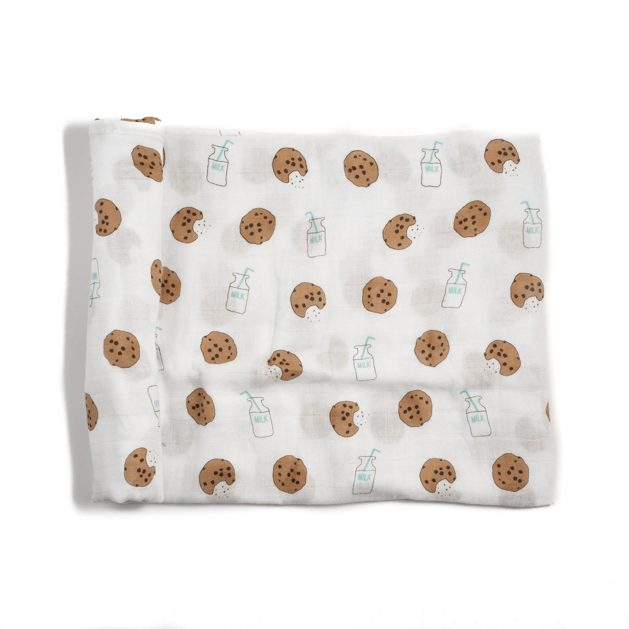 Bamboo Muslin Swaddle Blanket & Topknot Set - Cookie Craze