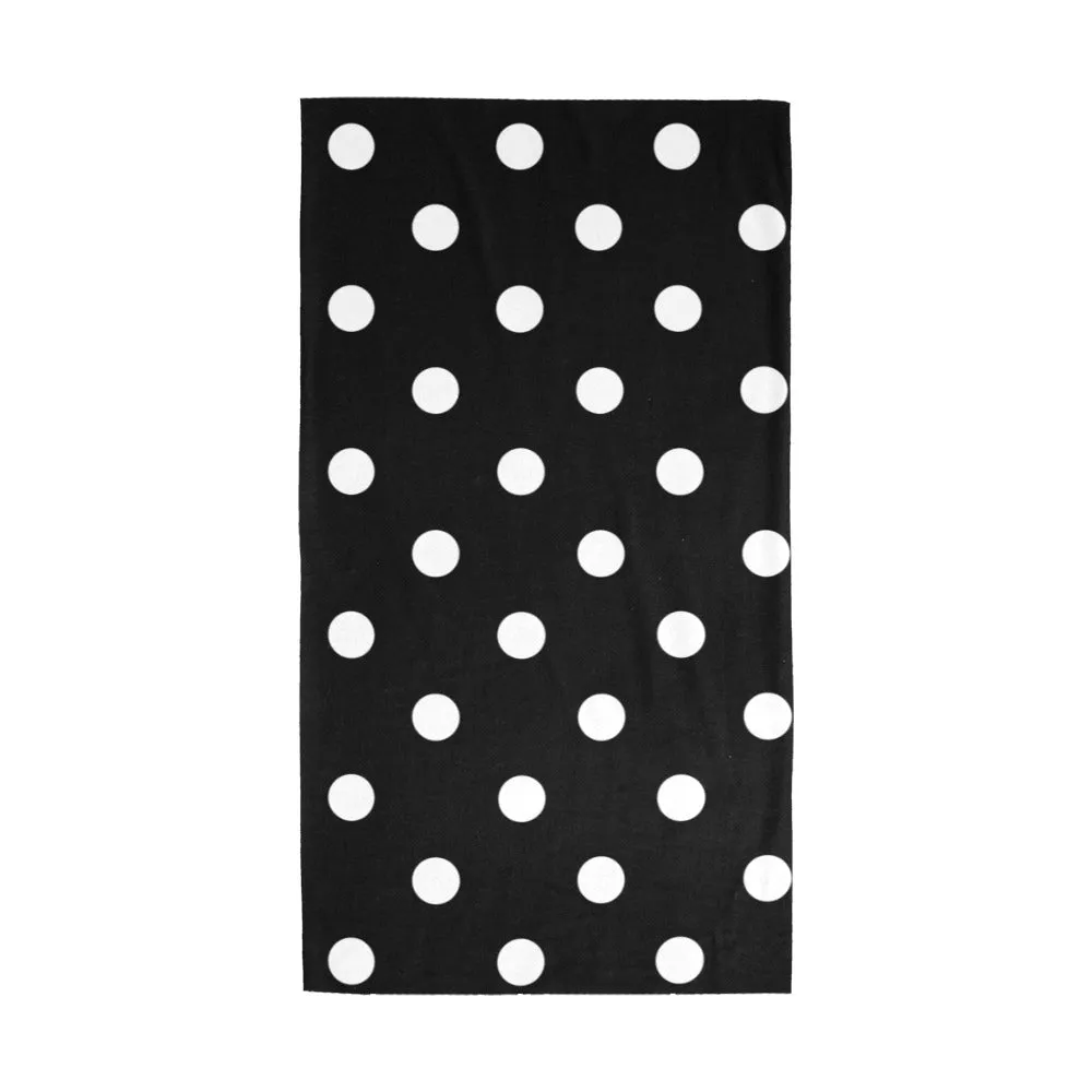 Black With White Polka Dots Multifunctional Headwear (Pack of 3)