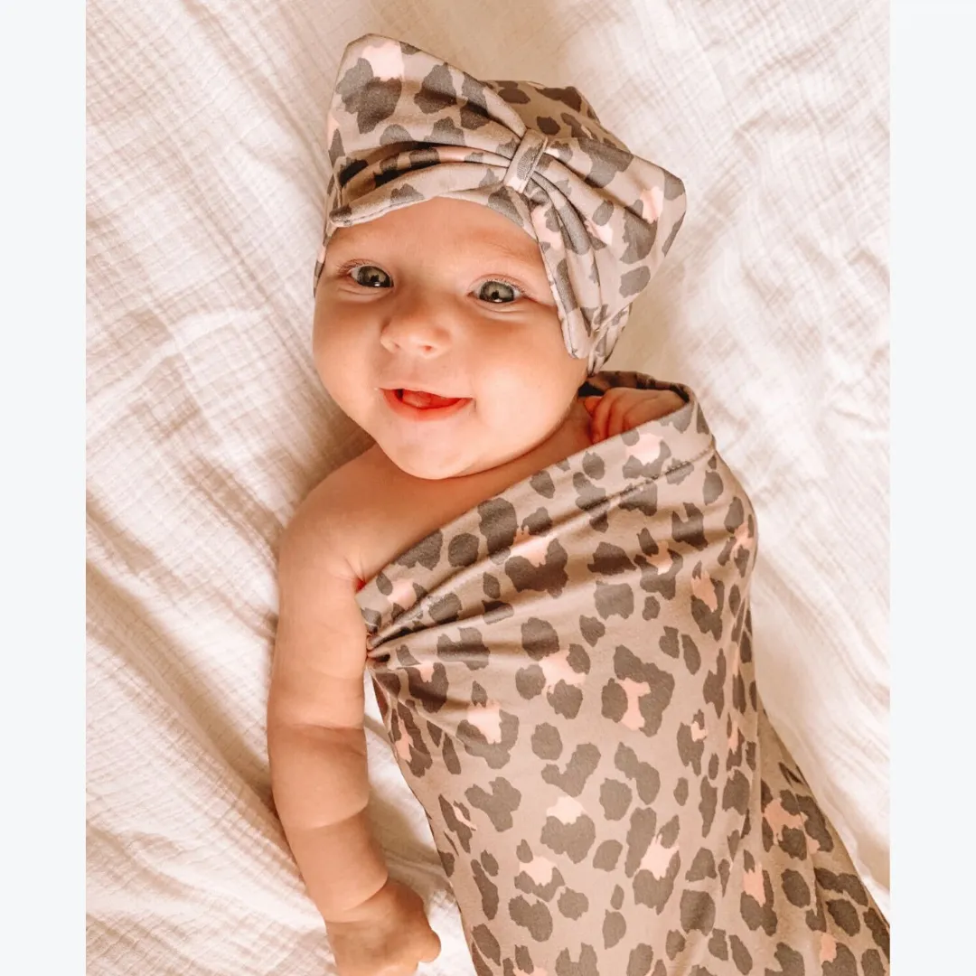 Blush Leopard Cutie Cocoon™   Hat Set