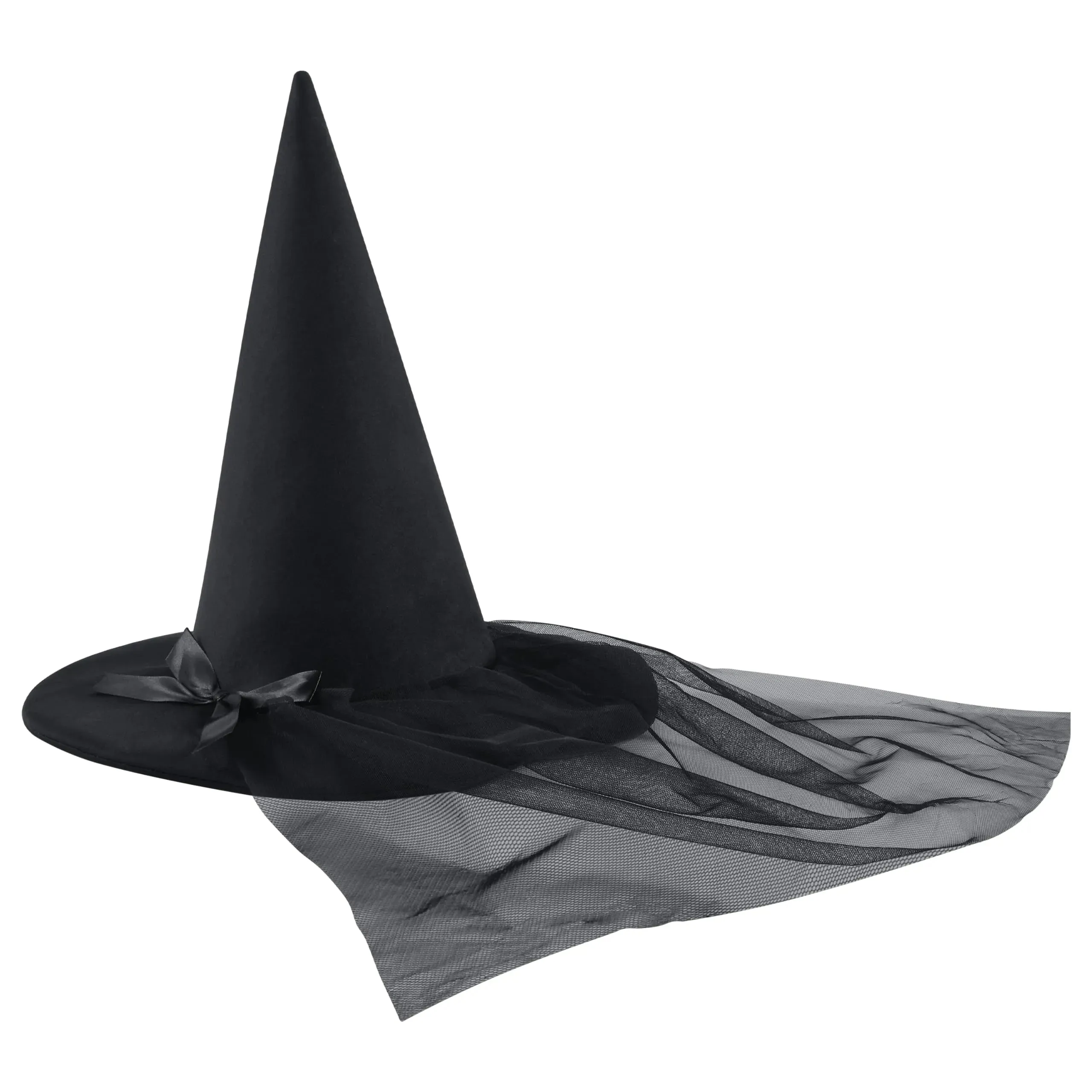 Buckle Witches Hat Veil Witch Hat for Women Halloween