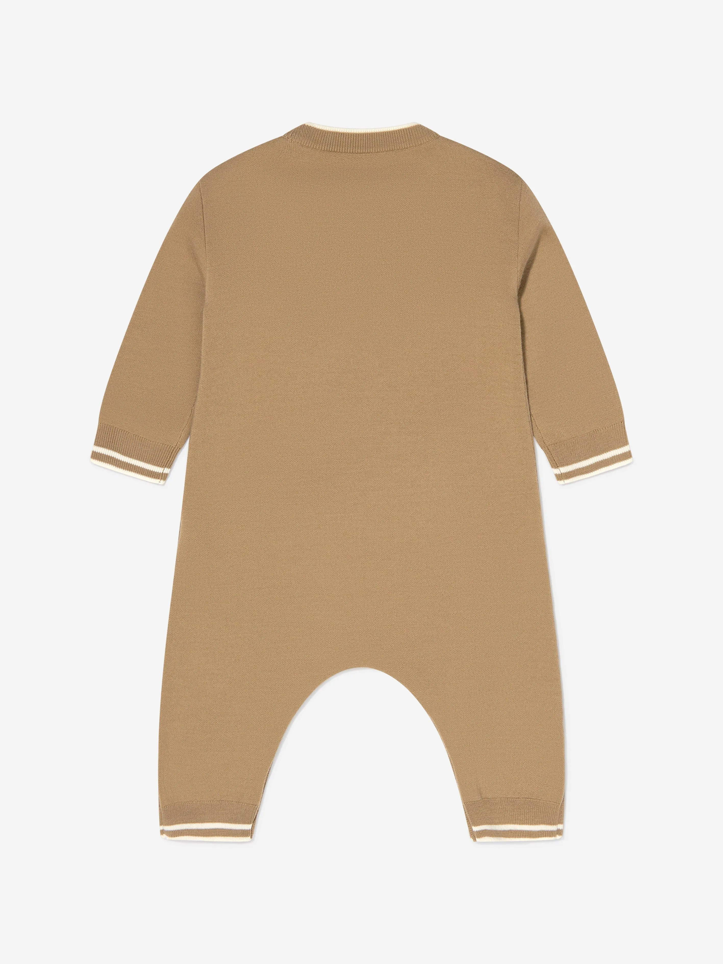 Burberry Baby Wool Knitted Avrile Romper Set (2 Piece)