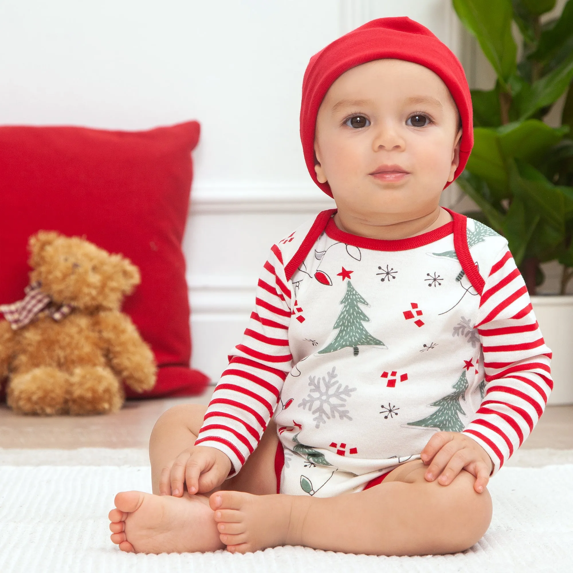 Christmas Bodysuit & Hat Set