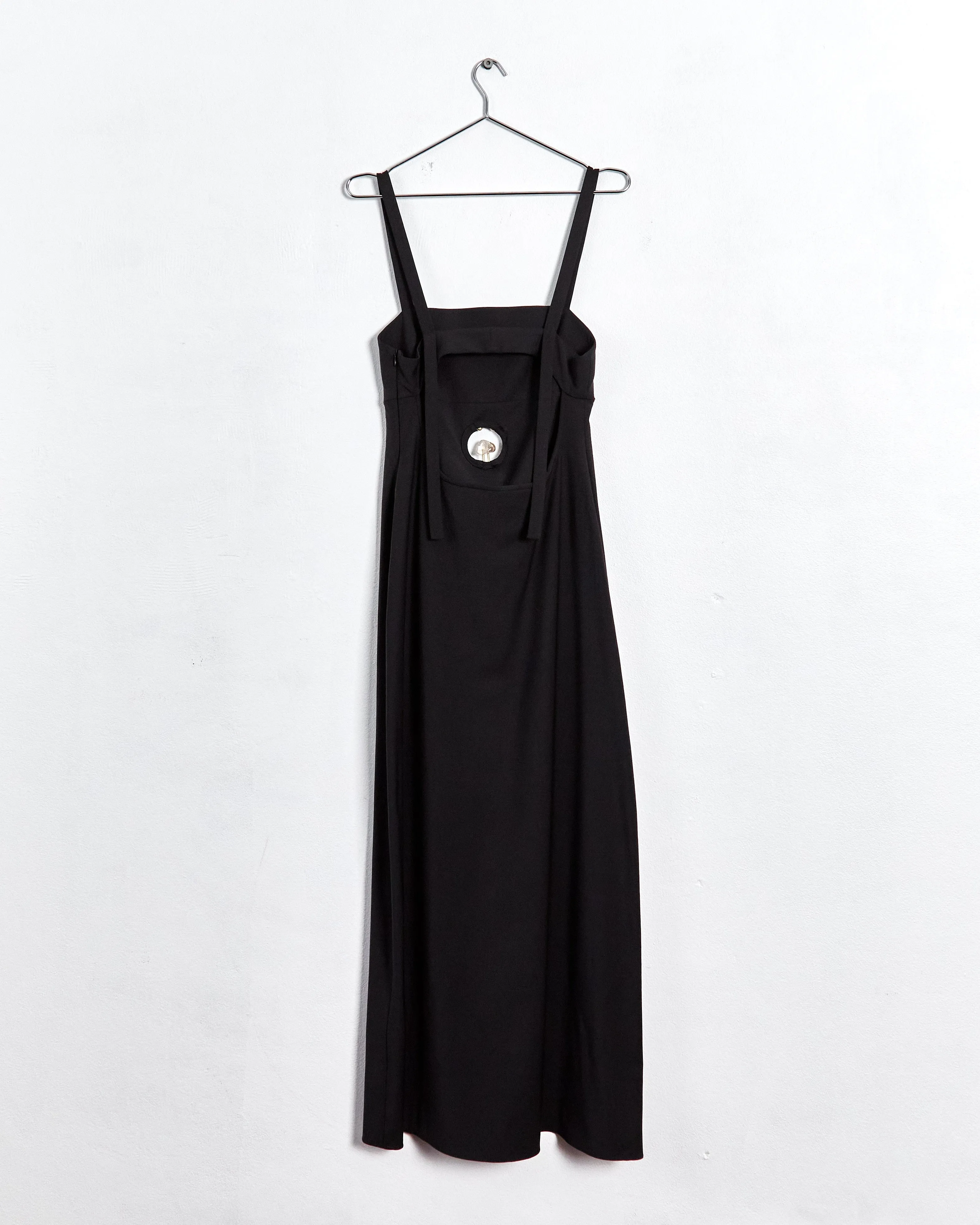 Christopher Esber quartz centre maxi dress, black, 8