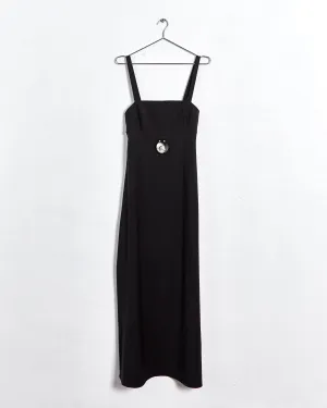 Christopher Esber quartz centre maxi dress, black, 8