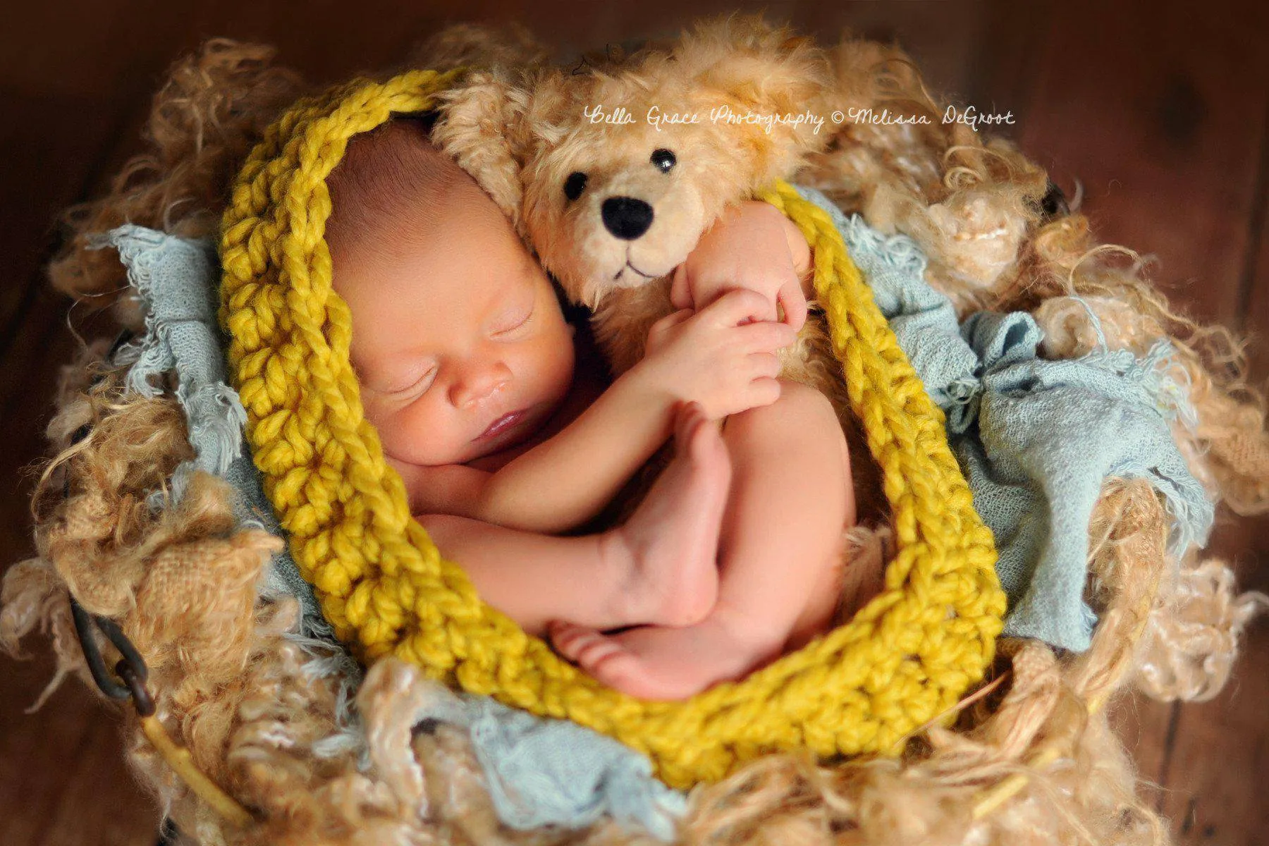 Citron Yellow Baby Bowl And Hat Set