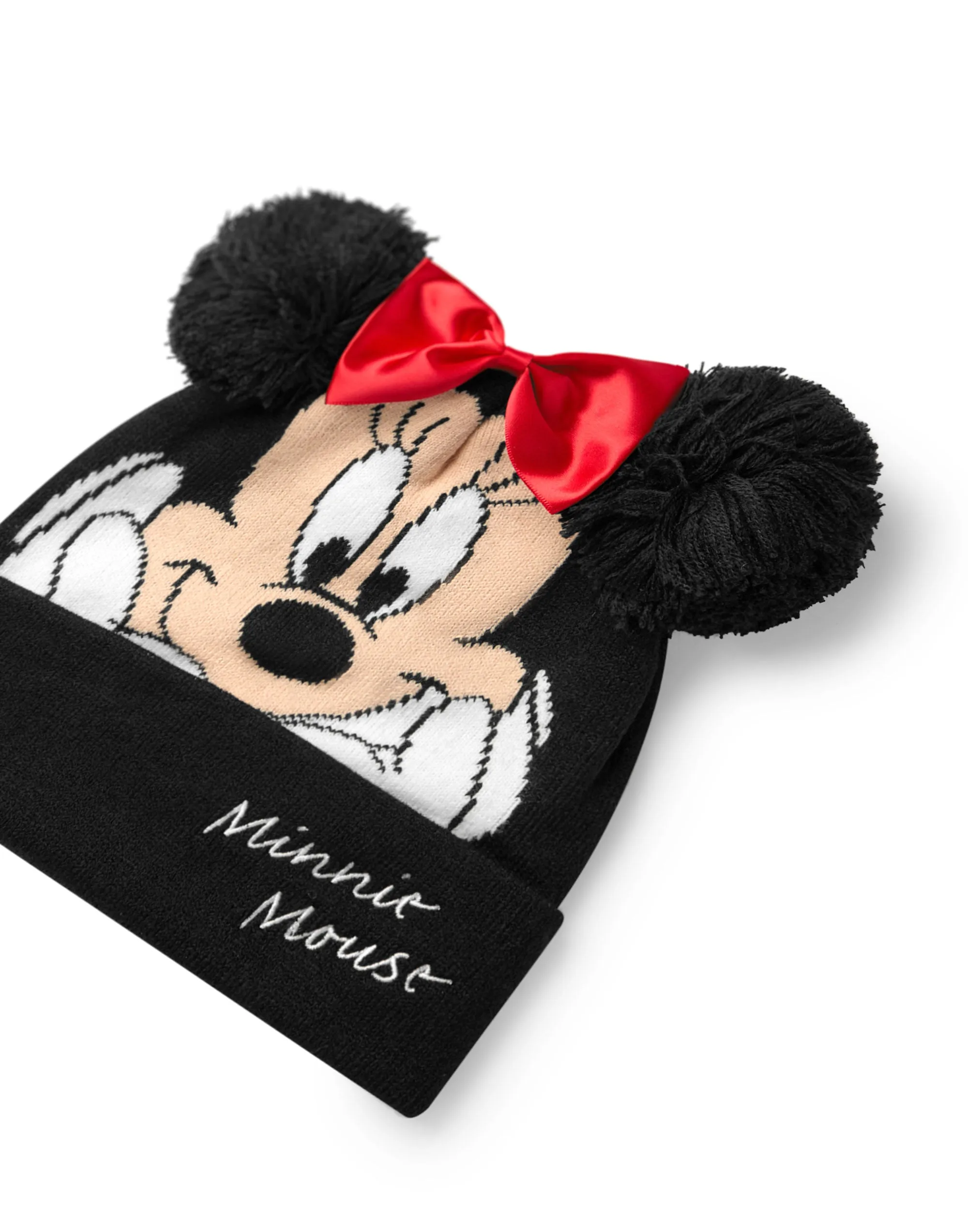 Disney Minnie Mouse Girls Beanie Hat & Gloves Set