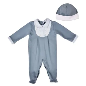 Eny | Baby Boys Blue Organic Cotton Babygrow Set (2)