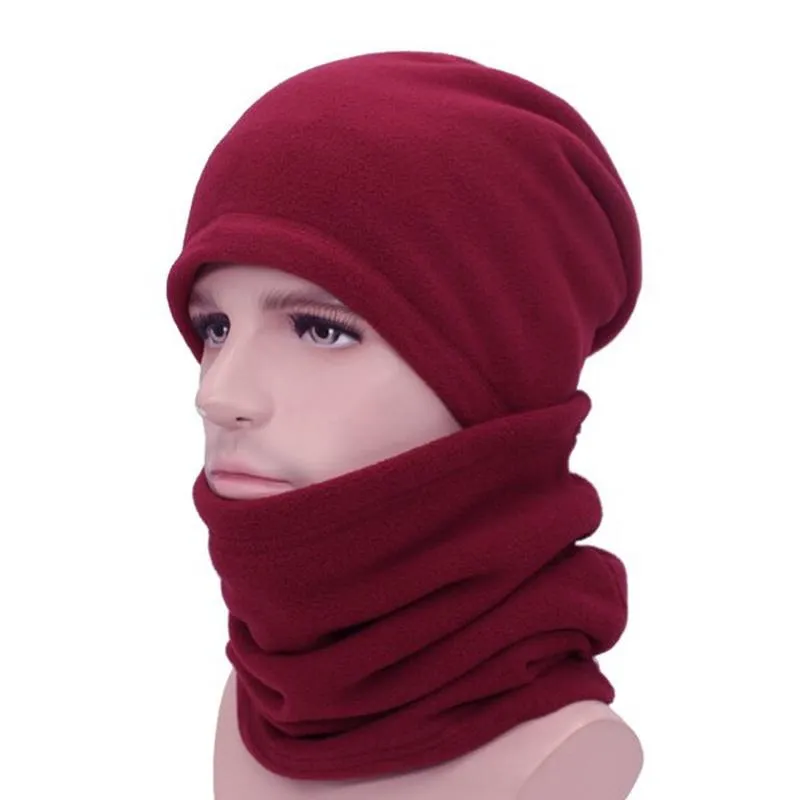 Felt Beanie with Optional Neck Gaiter