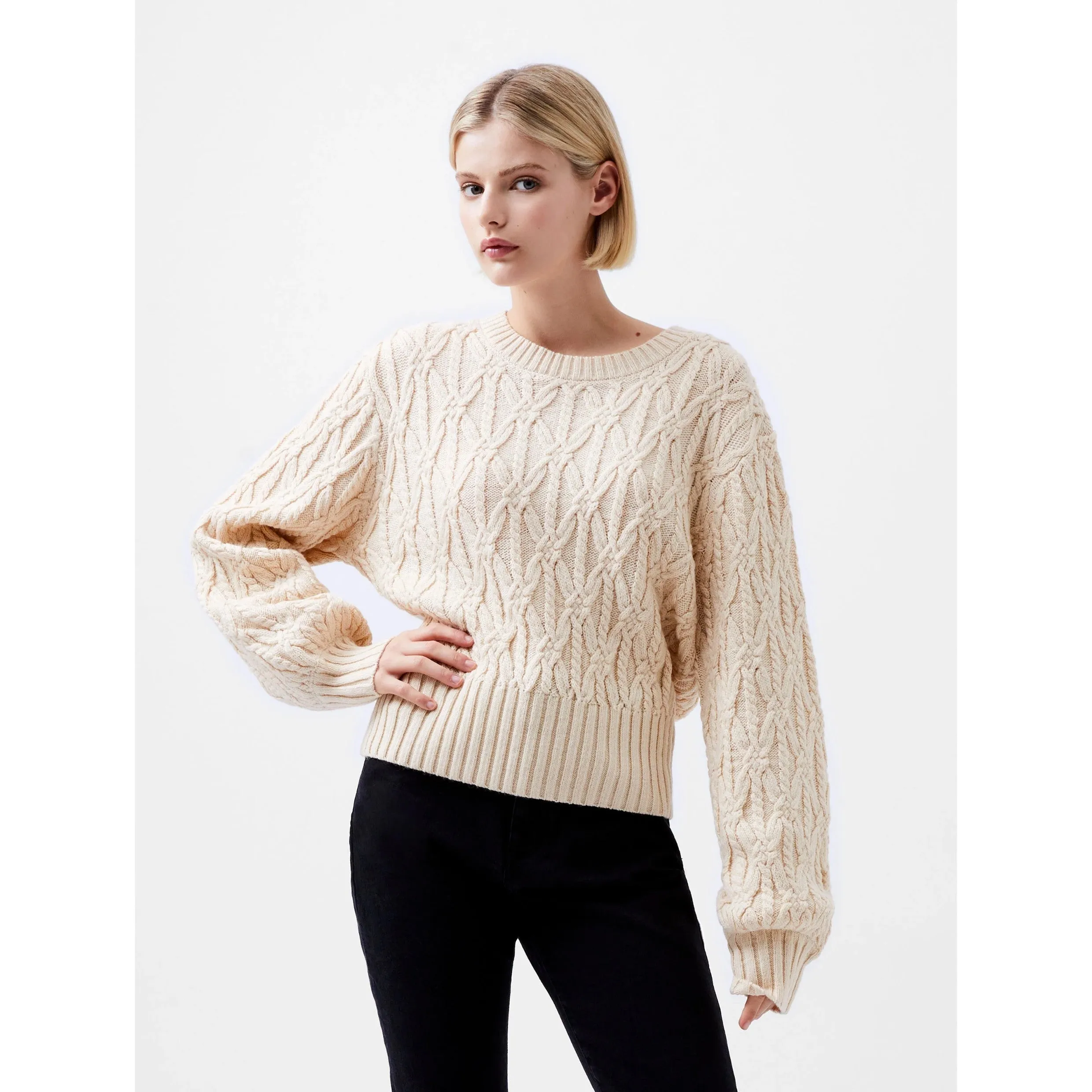 French Connection Layon Jini Jumper in Classic Cream 78XCE