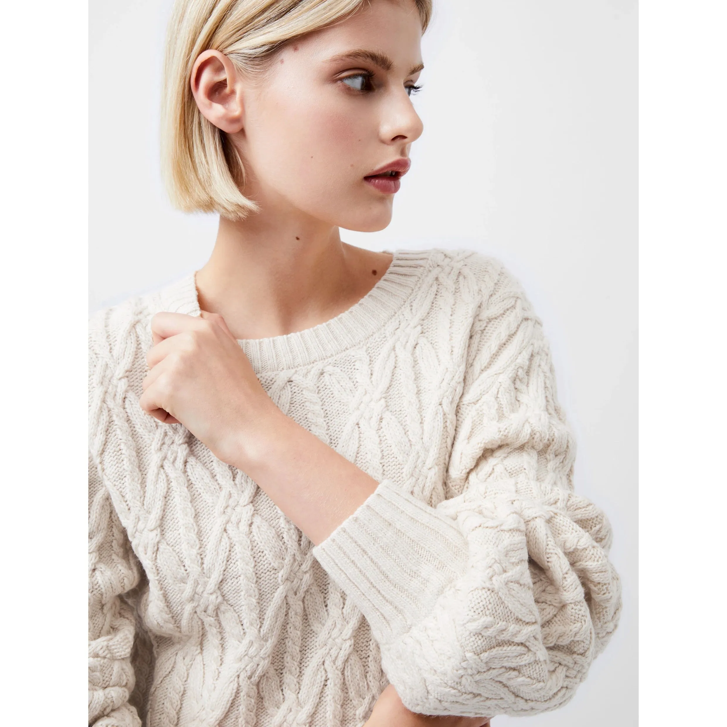 French Connection Layon Jini Jumper in Classic Cream 78XCE