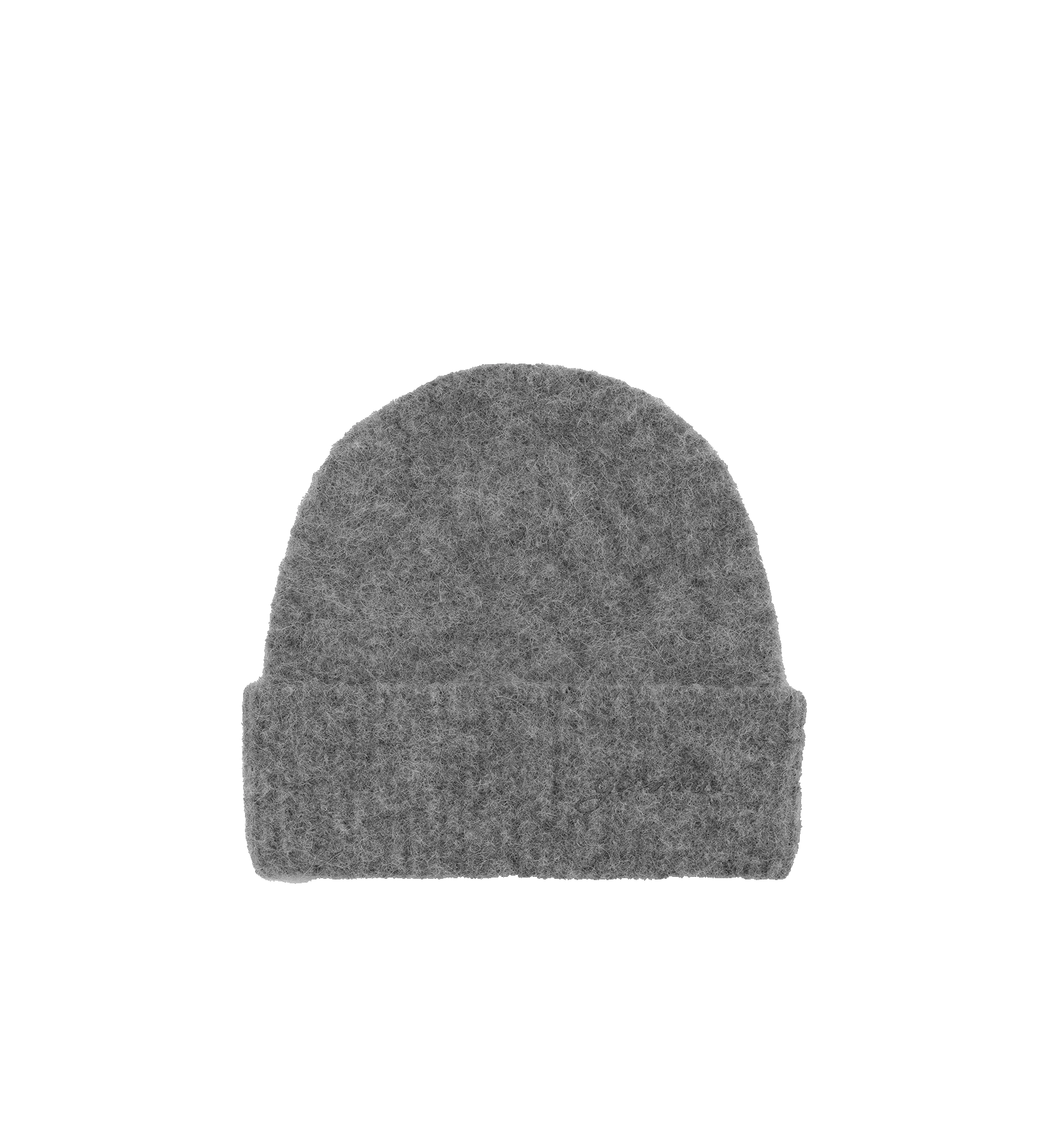 GANNI Grey Soft Beanie