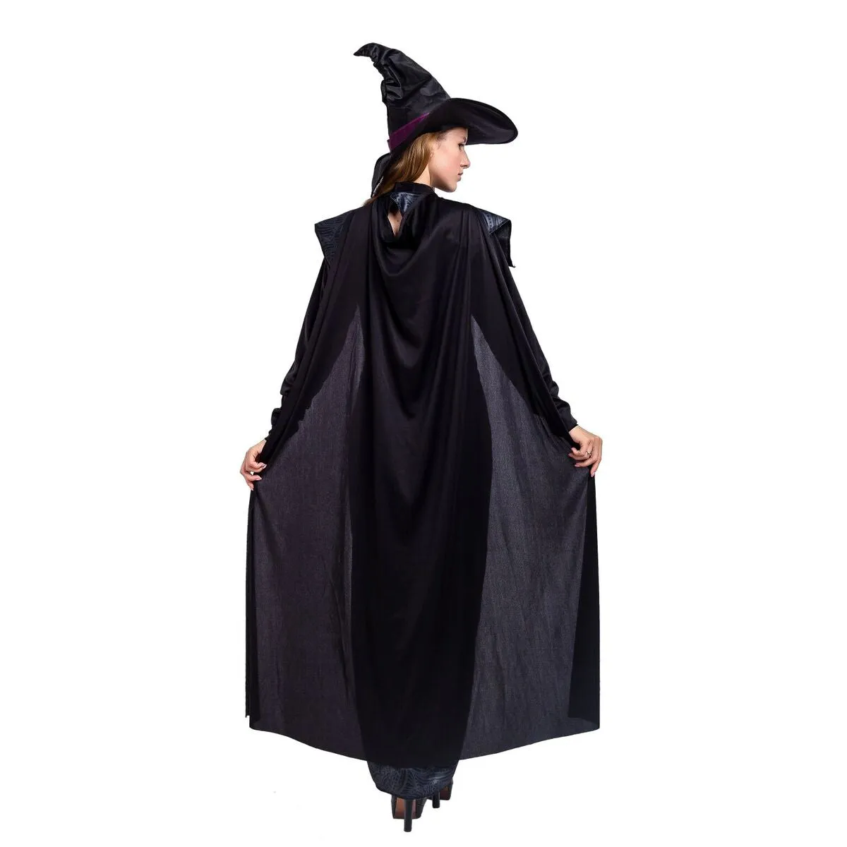 Gothic Wicked Purple Witch Costume Set - Adult