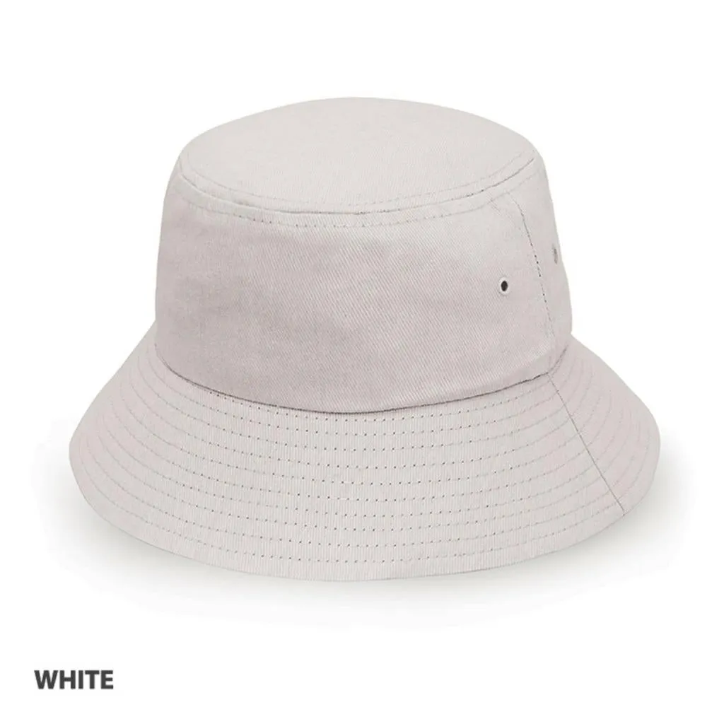 Grace Collection AH715 Heavy Brushed Cotton Bucket Hat w/ Logo - 100 QTY