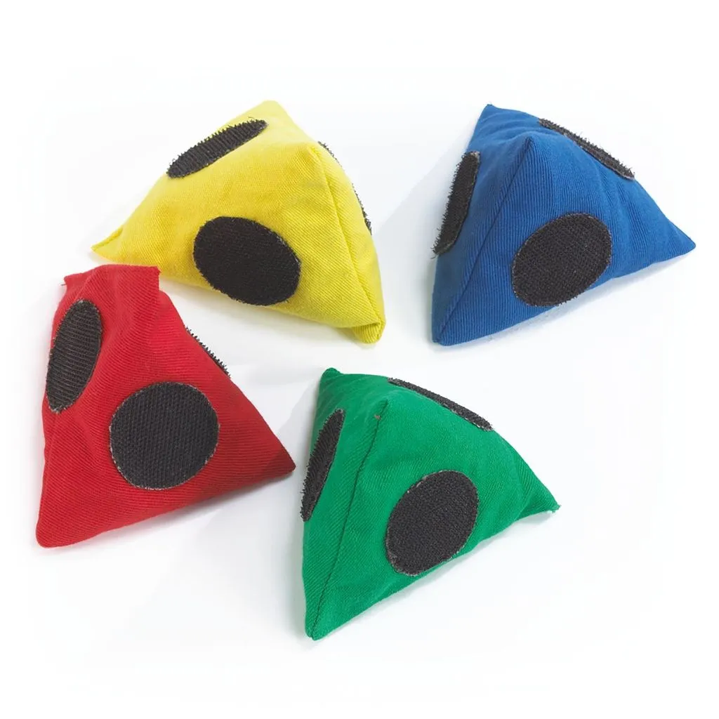 HOOK AND LOOP PYRAMID BEAN BAG