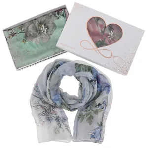 Joe Davies Vintage Floral Scarf Brooch Set