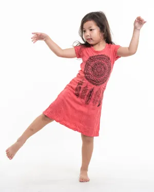 Kids Dreamcatcher Dress in Red