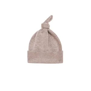 Kids Knot Beanie in Taupe Knit