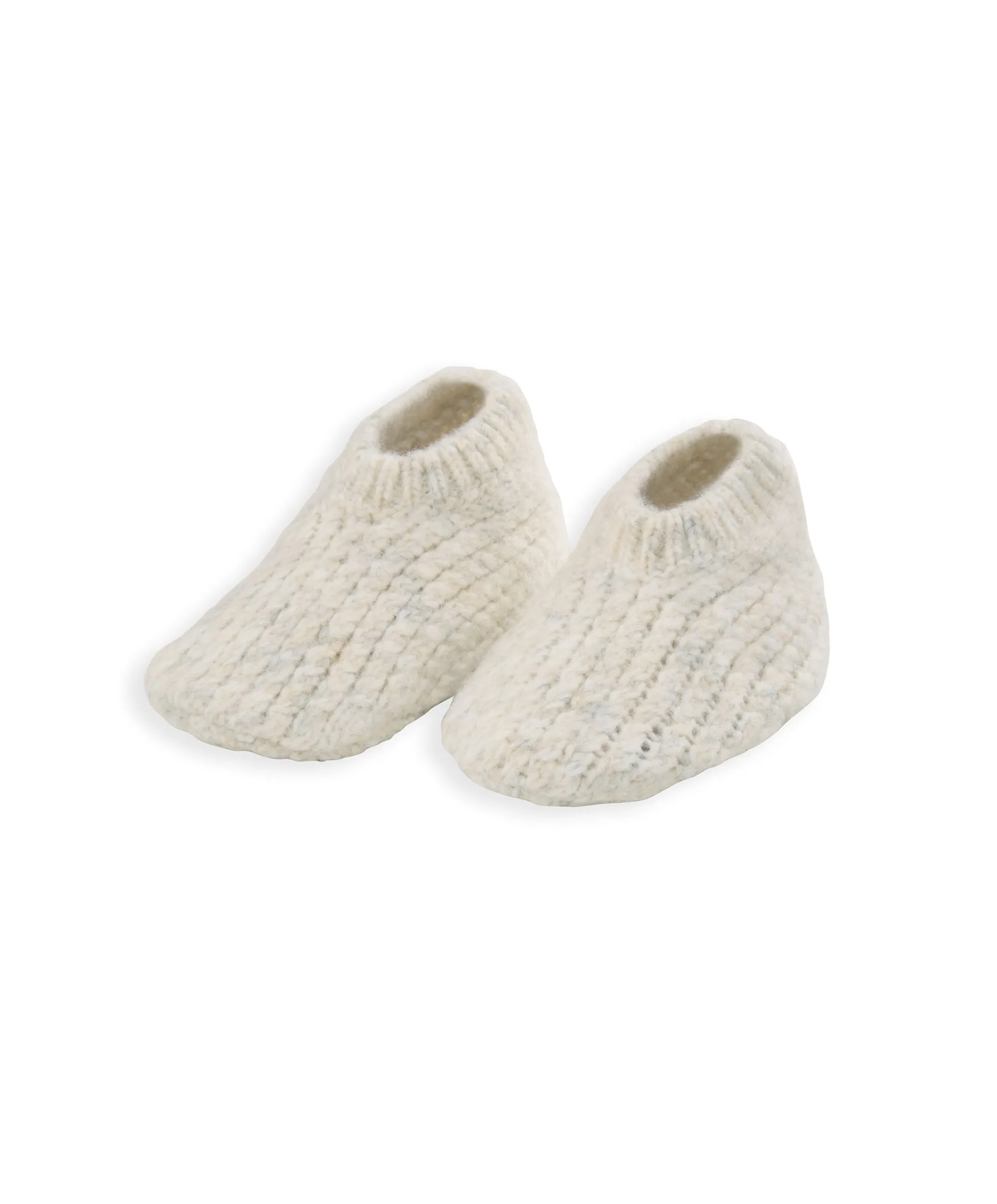 Knitted Hat & Booties - Beige