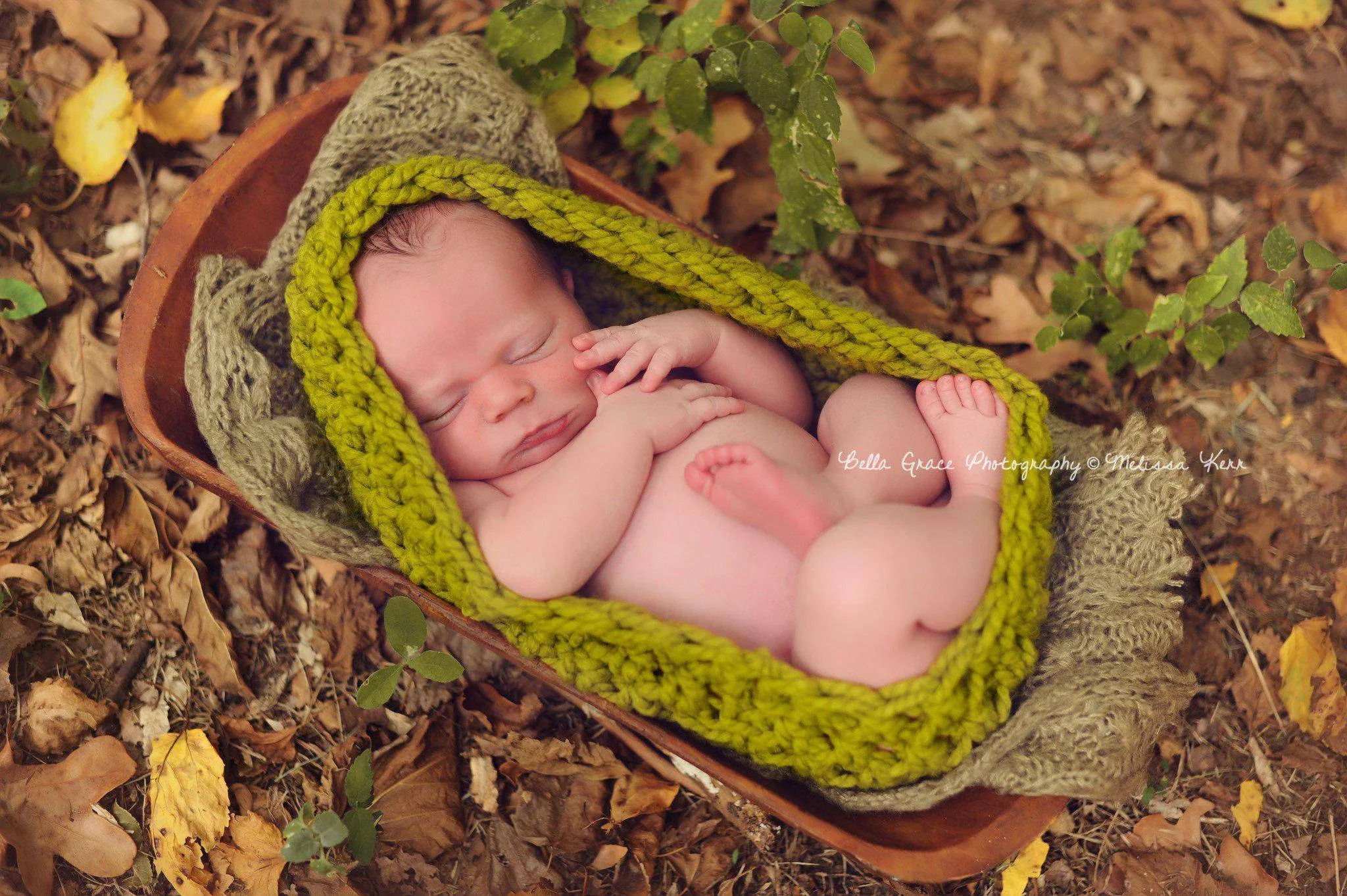 Lemongrass Green Baby Bowl And Hat Set