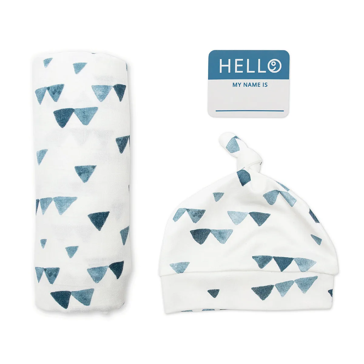 Lulujo - Hello World Blanket & Knotted Hat