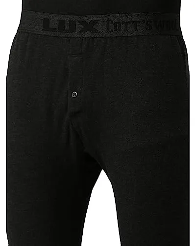 Lux Cottswool Men's Blouson Thermal Set (LXBKSTT Black_90 CM)