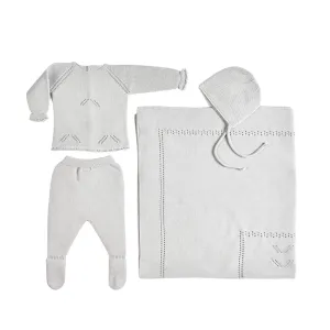 Meli | Baby Pearl Grey Layette Set (4)