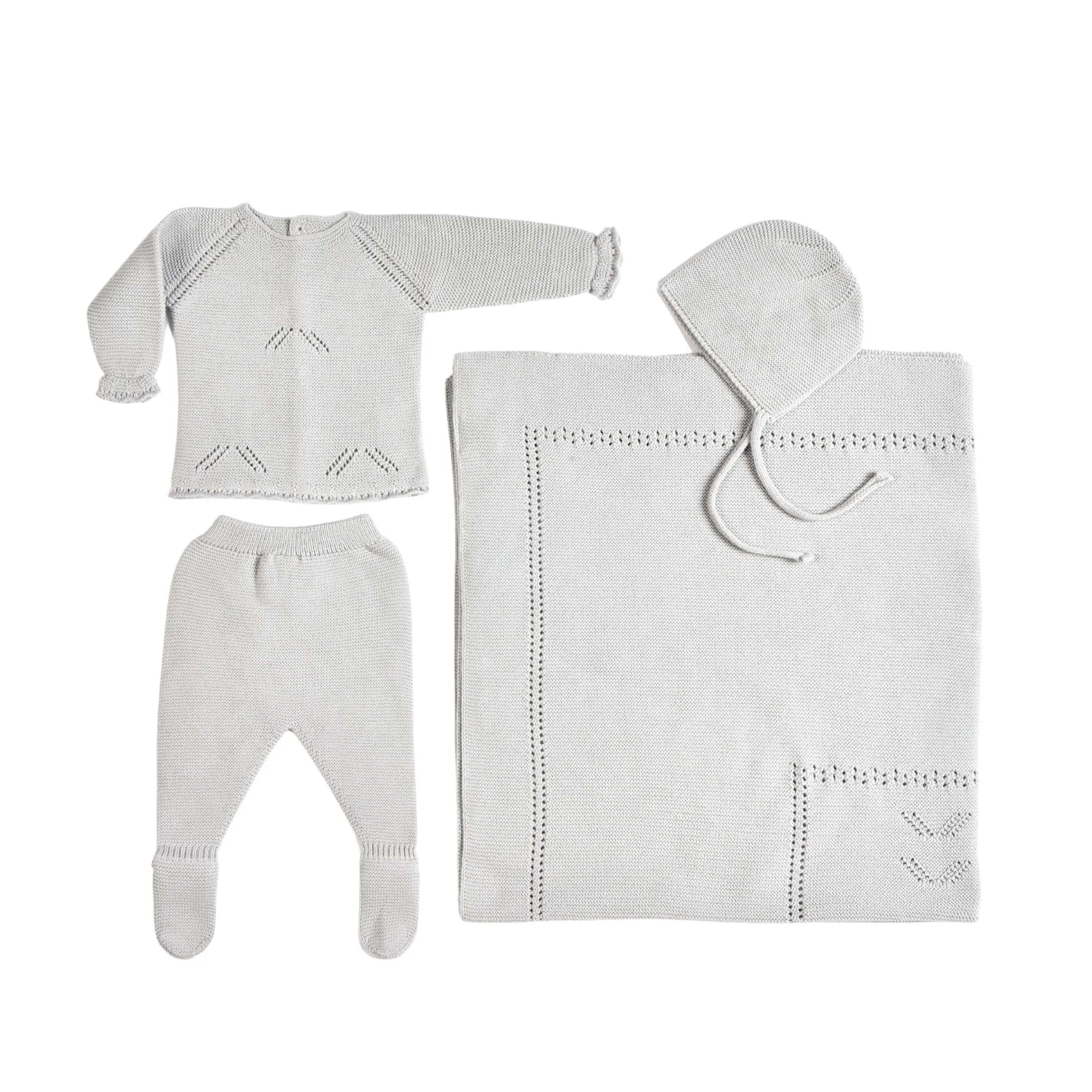 Meli | Baby Pearl Grey Layette Set (4)