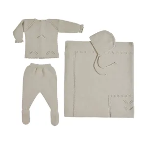 Meli | Baby Taupe Layette Set (4)