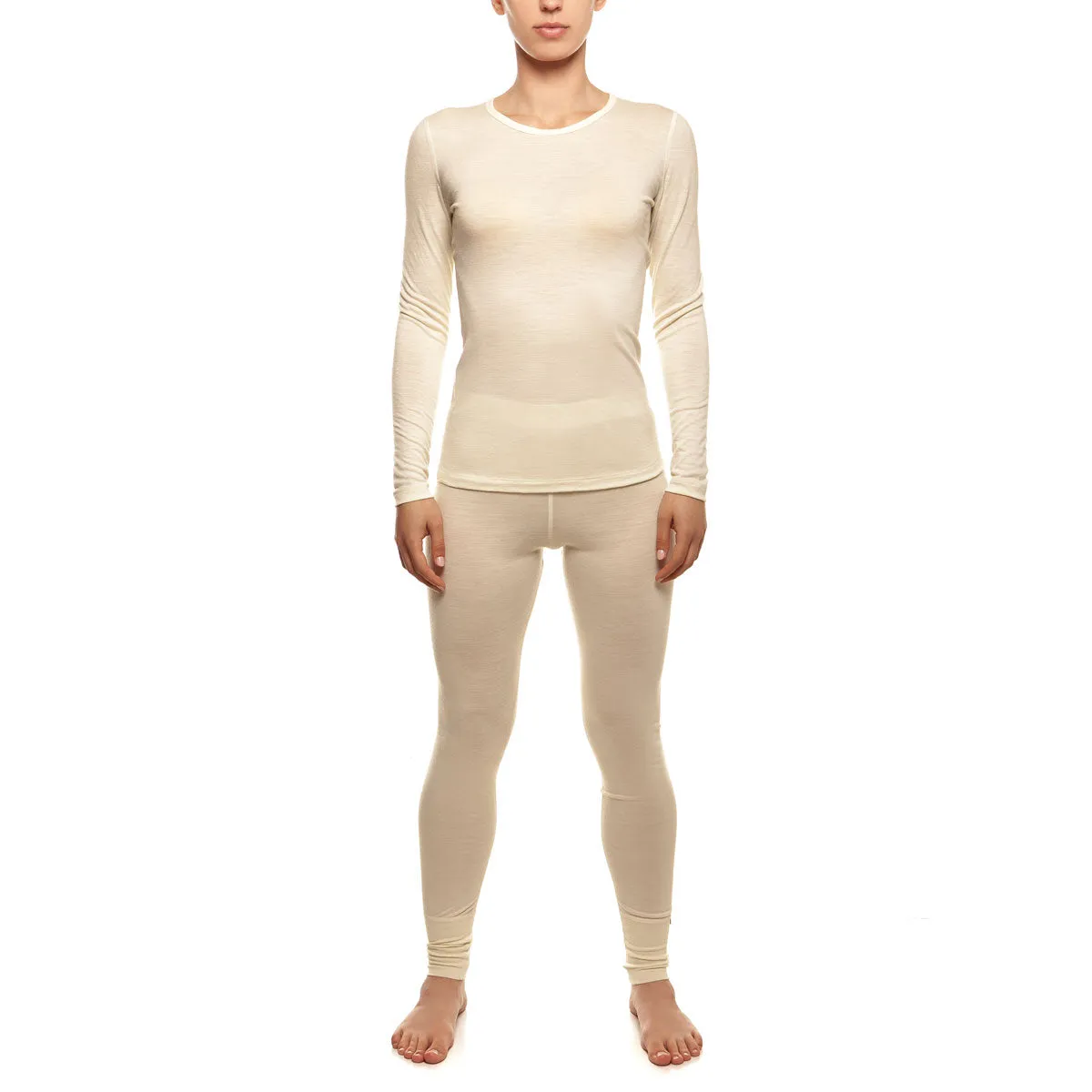 MENIQUE 100% Merino 2Pcs Wool Womens Sweatshirt & Leggings Set