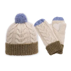 Minzy Beanie and Mitten Set