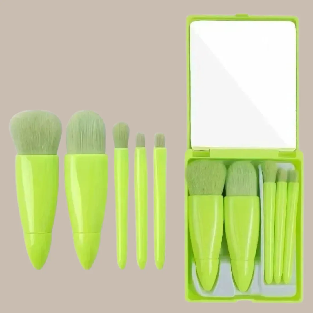 Mirror Box Makeup Brushes Set