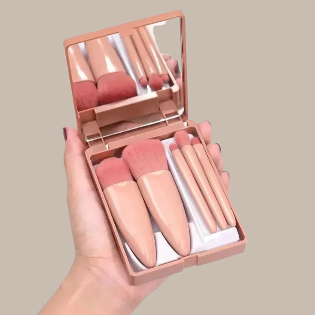 Mirror Box Makeup Brushes Set