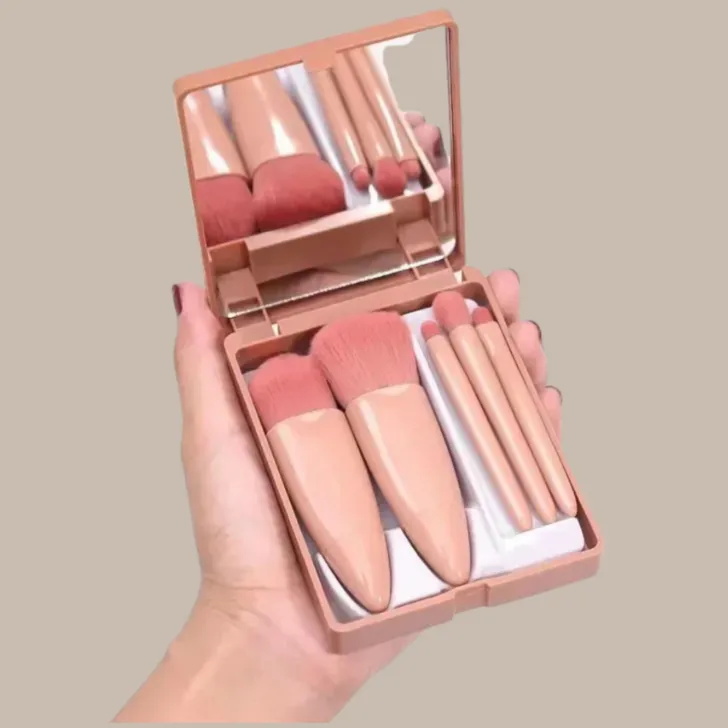 Mirror Box Makeup Brushes Set