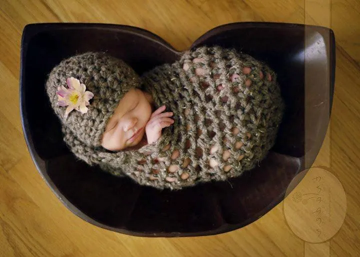 Newborn Barley Hat And Cocoon Set