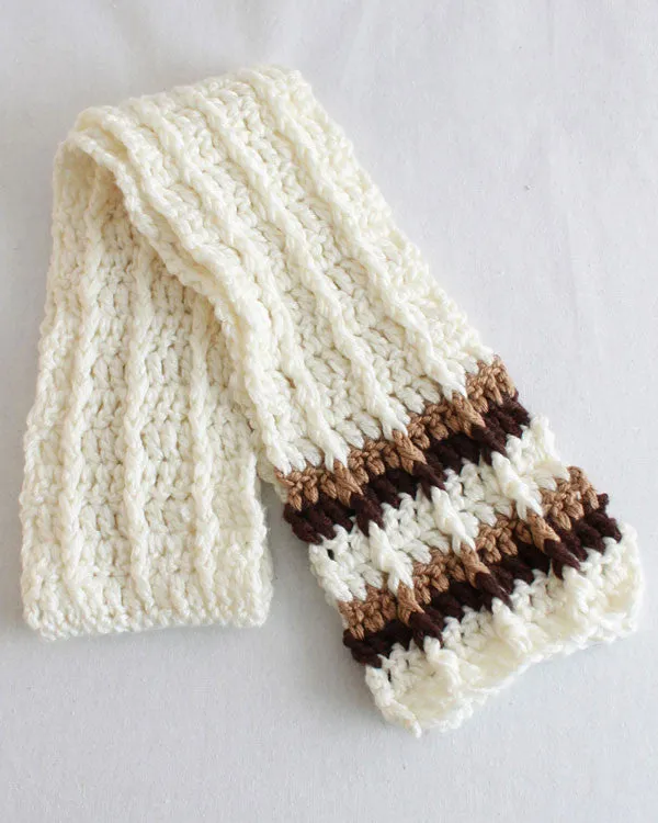 Newsboy Hat and Scarf Set Crochet Pattern