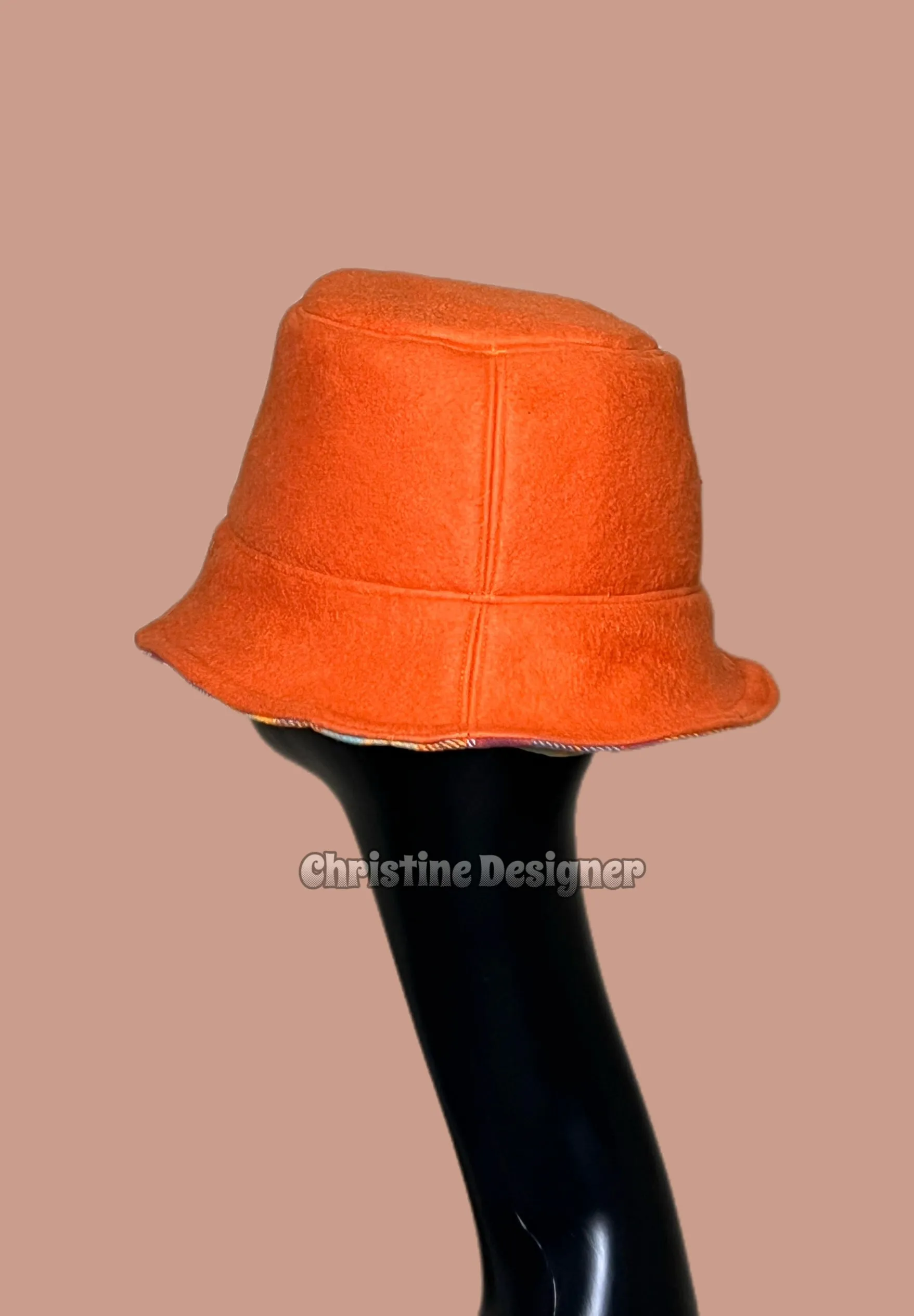 Orange hat matching  Audrey coat