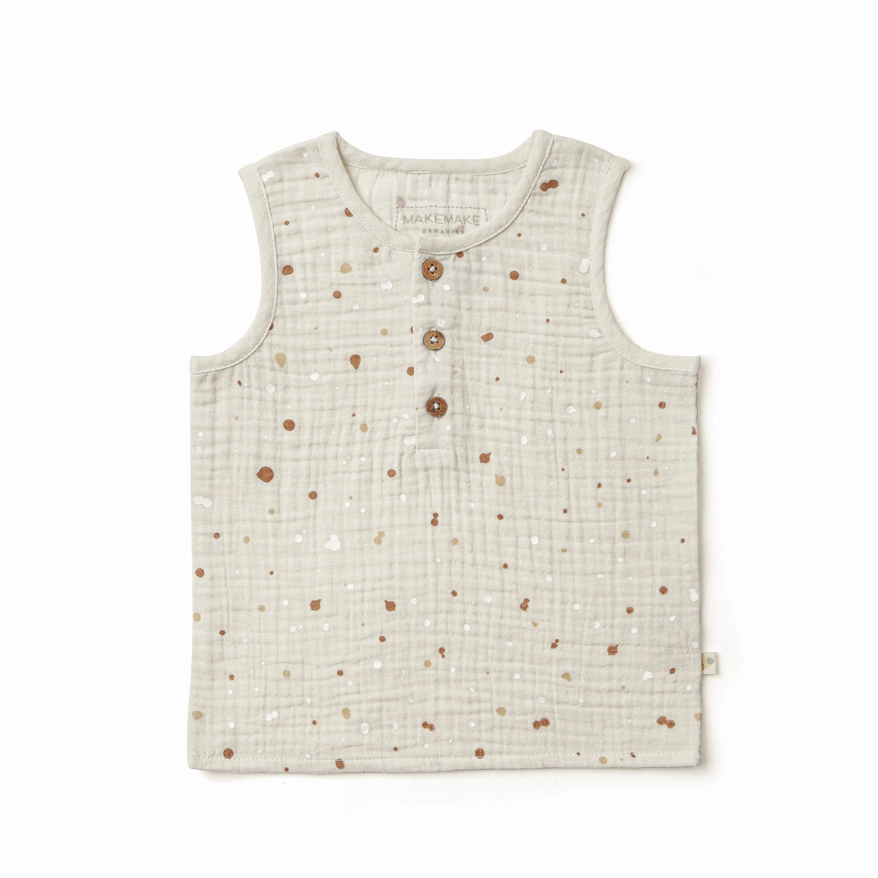 Organic Toddler Tank & Shorts Set - Speckle