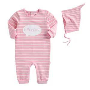 Pink Hellow! Speech Bubble Set (Jumpsuit & Hat)