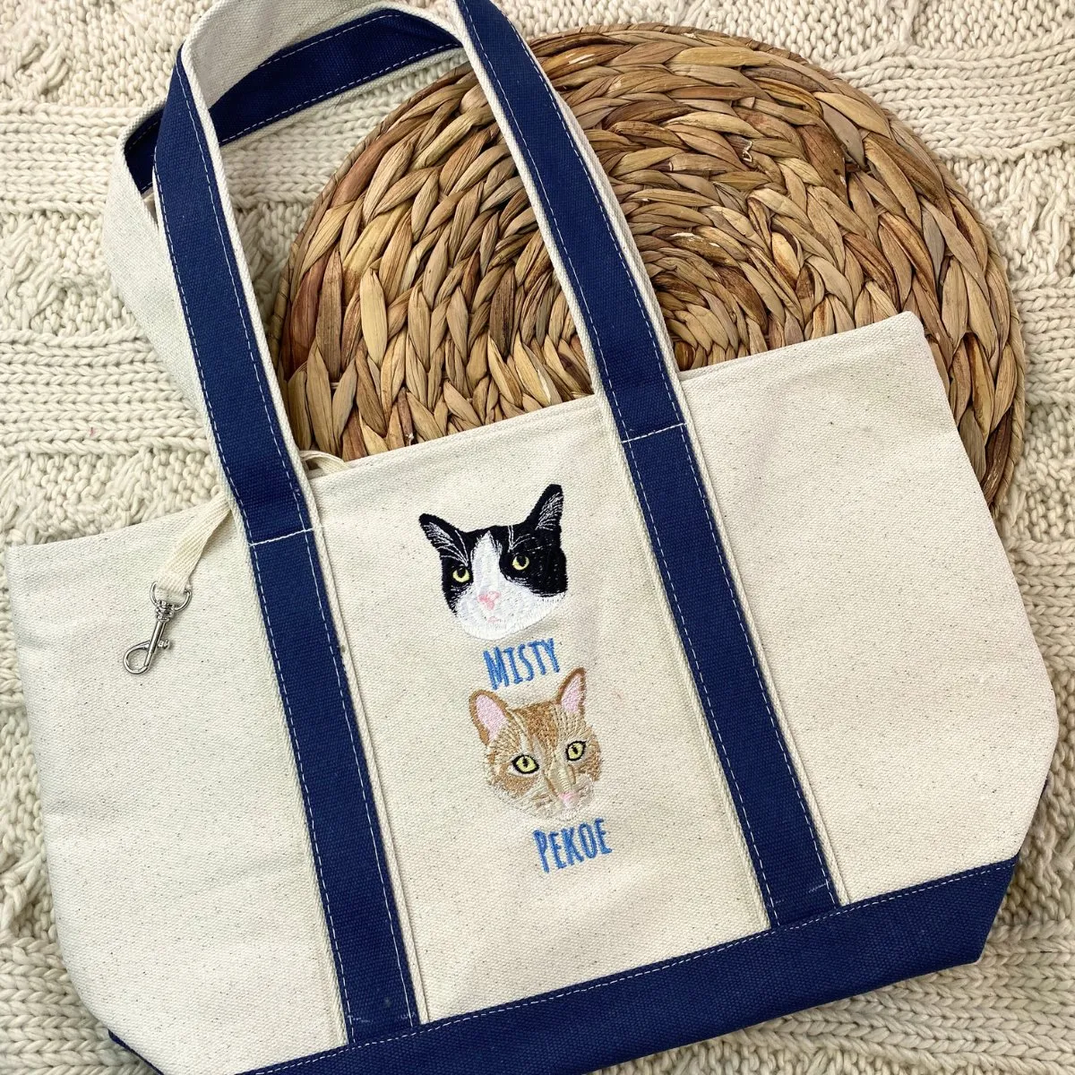 Purr-fect Pair: Hat & Tote Bag for Cat Enthusiasts