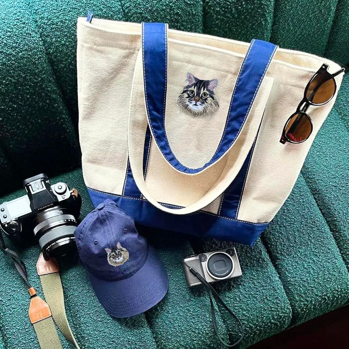 Purr-fect Pair: Hat & Tote Bag for Cat Enthusiasts