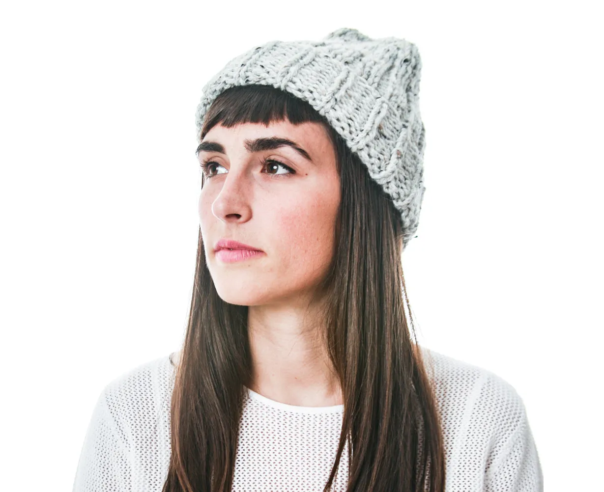 Quarry Toque, Hand Knit in Alpaca Merino Wool, soft and lightweight fall accessory