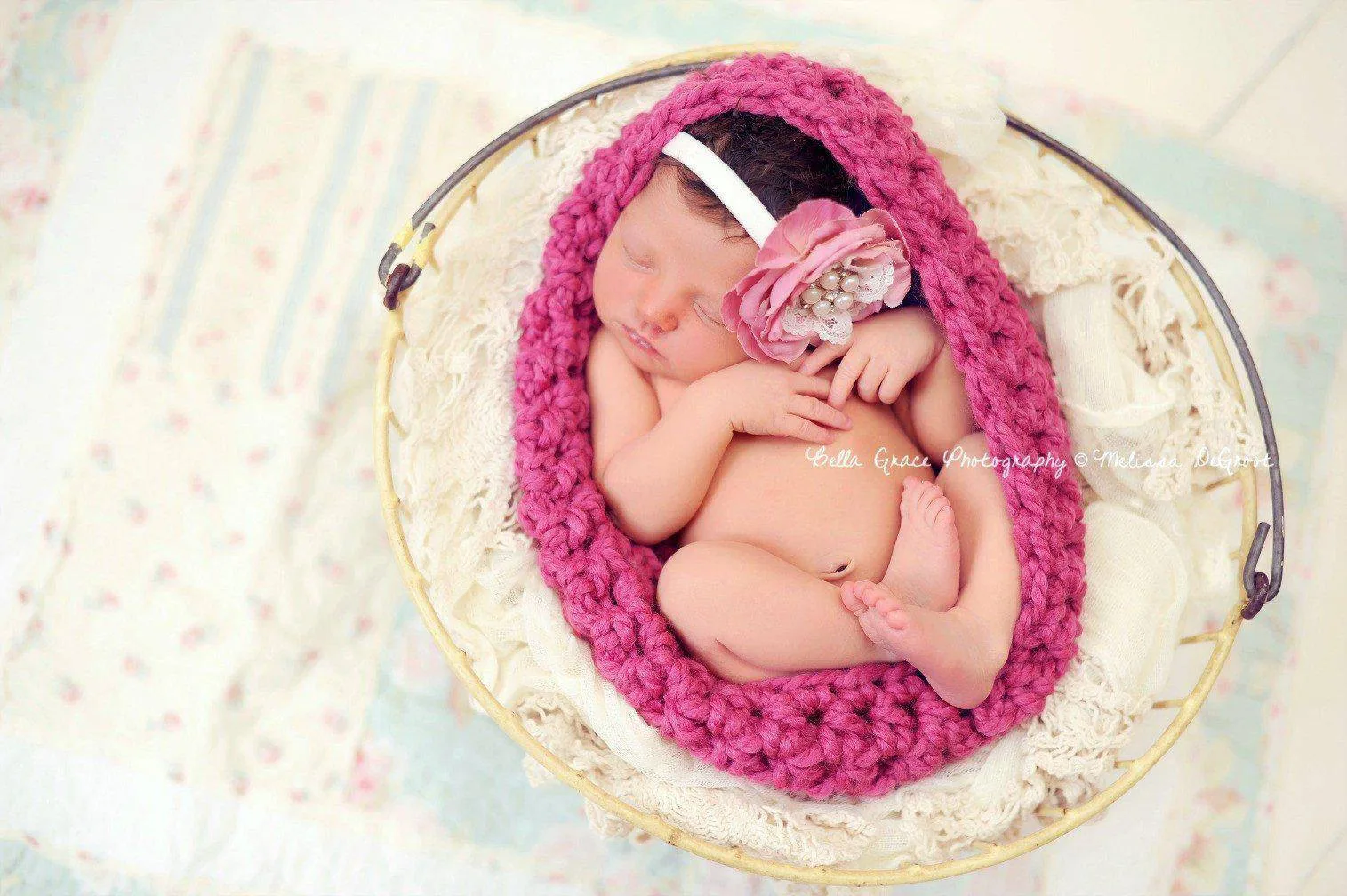 Raspberry Pink Baby Bowl And Hat Set